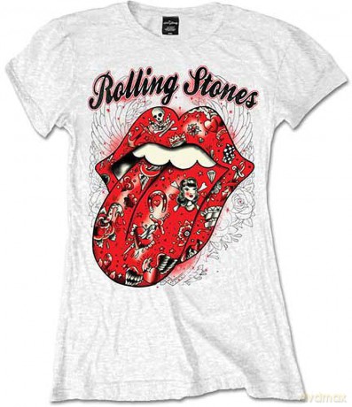 The Rolling Stones Ladies Tee: Tattoo Flash (XX-Large)