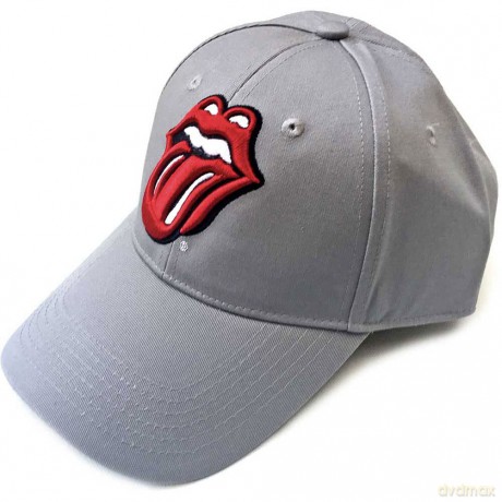 The Rolling Stones Men's Baseball Cap: Classic Tongue (Grey)