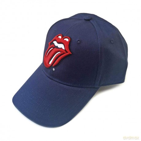 The Rolling Stones Men's Baseball Cap: Classic Tongue (Navy Blue)