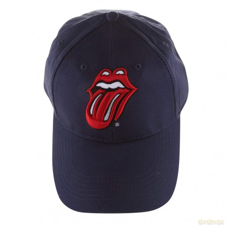 The Rolling Stones Men's Baseball Cap: Classic Tongue (Navy Blue)