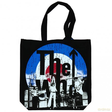 The Who Cotton Tote Bag: Target (with zip top)