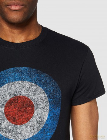 The Who Men's Tee: Target Distressed (Small)