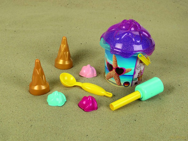 Theo Klein 2359 - Aqua Action Ice Cream Set - Secchiello Per La Sabbia 1 Litro