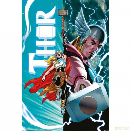 Thor - Thor Vs Female Thor - Poster 61x91cm