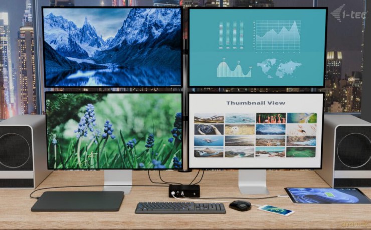 Thunderbolt 5 Quattro Display Dock.