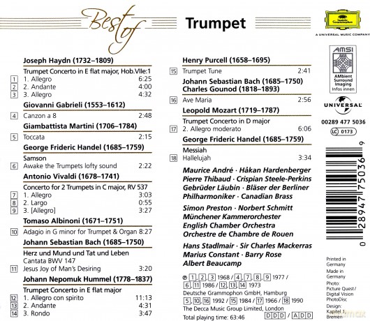 Eloquence Best Of Trumpet [CD]