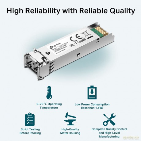 Tp-Link 1000base-Bx Multi-Mode Sfp Module 1280mbit/S 850nm Network Media Converter - Network Media Converters