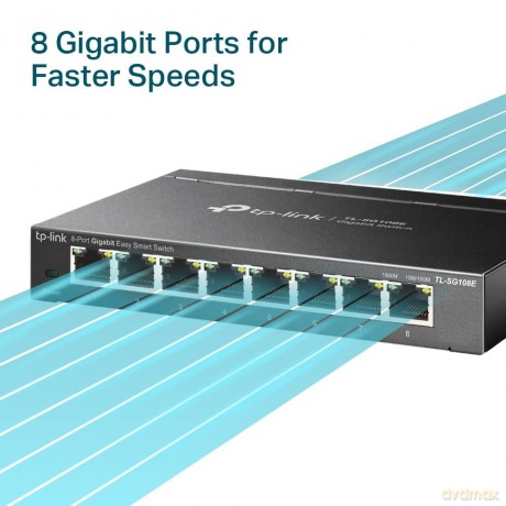 Tp-Link Tl-Sg108e 8 Port Gigabit Easy Smart Switch