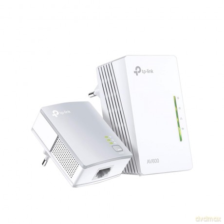 Tp-Link Tl-Wpa4220kit Av500 Powerline 300 M Wi-Fi Extender/Wi-Fi Booster/Hotspot With Two Ethernet Ports, Starter Kit/Twin Pack