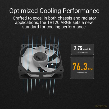Tr120 Fan Argb Rev Black 3in1