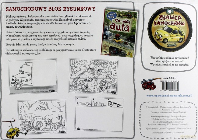 Samochodowy blok rysunkowy - Artur Nowicki [KSIĄŻKA]