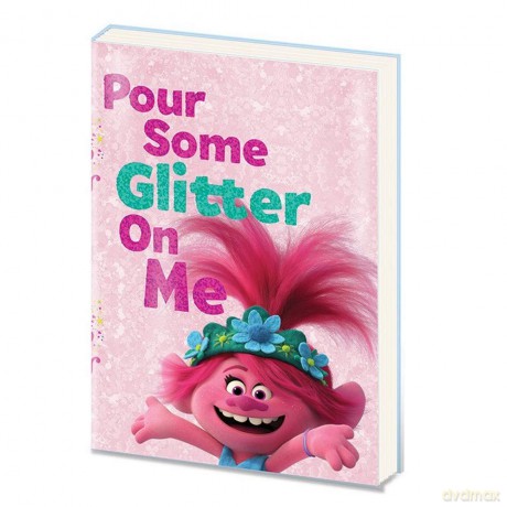 Trolls: World Tour - Pour Some Glitter -Pvc A5 Notebook- (Quaderno)