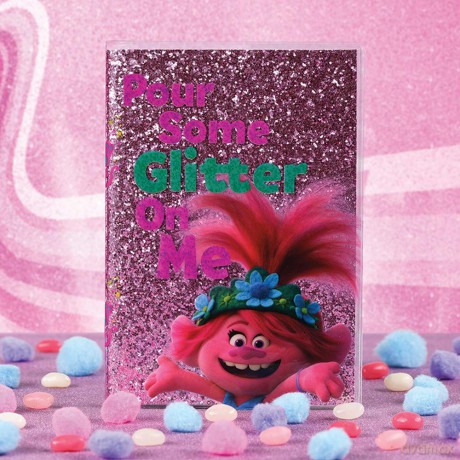 Trolls: World Tour - Pour Some Glitter -Pvc A5 Notebook- (Quaderno)
