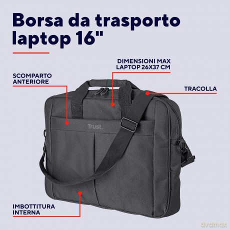 Trust Primo Carry Bag For 16" Laptops