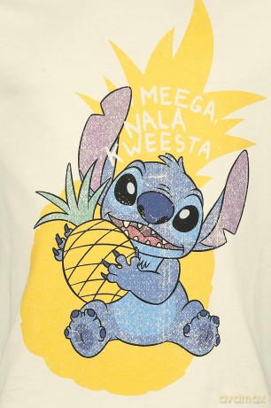 T-Shirt Disney Stitch Ananas L