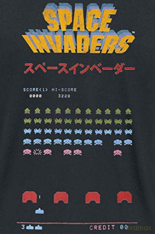 T-Shirt Space Invaders Level M