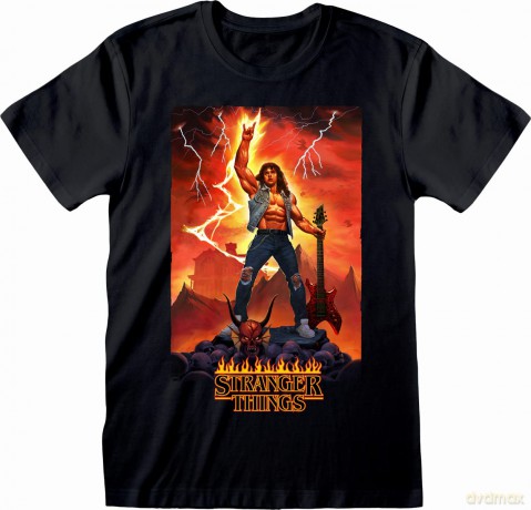 T-Shirt Stranger Things Eddie Rocks XL