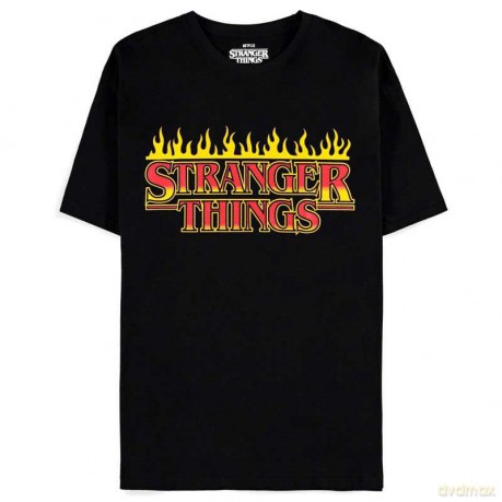 T-Shirt Stranger Things Fire Logo XL