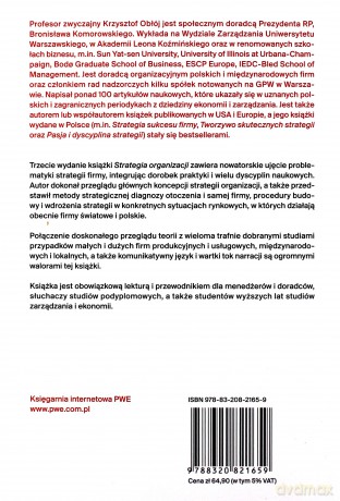 Strategia organizacji - Krzysztof Obłój [KSIĄŻKA]
