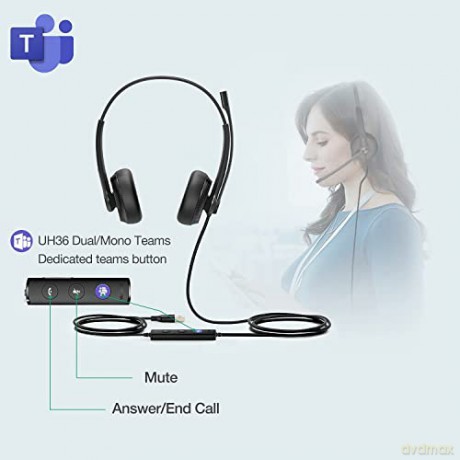 Uh34-Lite Dual Teams - Usb Wired Headset