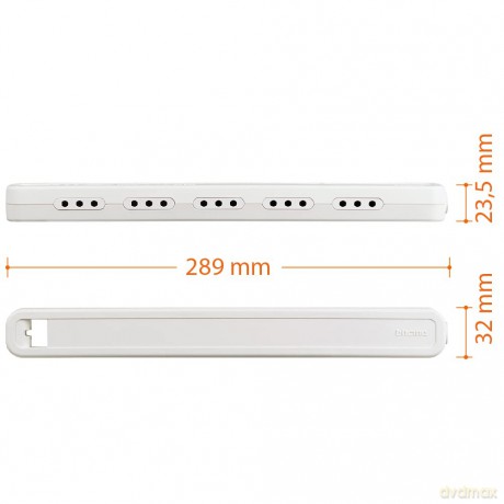 Ultraslim-Multipresa 10a Bianco