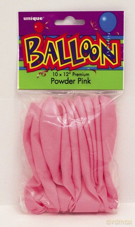 Unique Party: 10 Ct 12'' Powder Pink Balloon