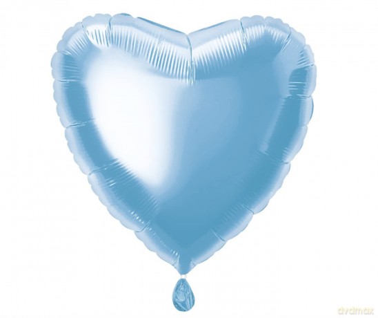 Unique Party: 18'' Pkg Hrt Bby Blue Foil Bln