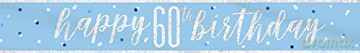 Unique Party: Glitz Blue 60 Prism Bnnr-9ft