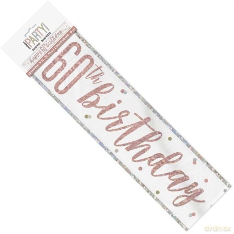 Unique Party: Glitz Rs Gld 60 Prsm Bnnr 9ft