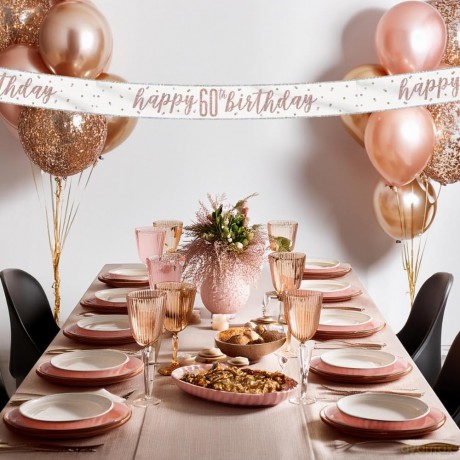 Unique Party: Glitz Rs Gld 60 Prsm Bnnr 9ft