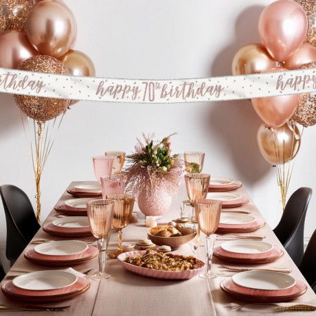 Unique Party: Glitz Rs Gld 70 Prsm Bnnr 9ft