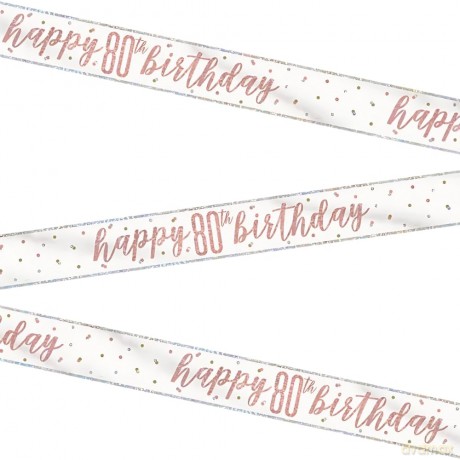 Unique Party: Glitz Rs Gld 80 Prsm Bnnr 9ft
