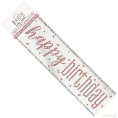 Unique Party: Glitz Rs Gld Hb Prm Bnnr 9ft