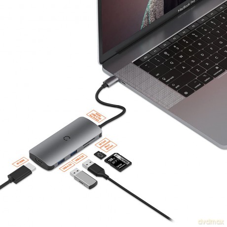 Unite Pocketmate 6in1 Usb-C Hub