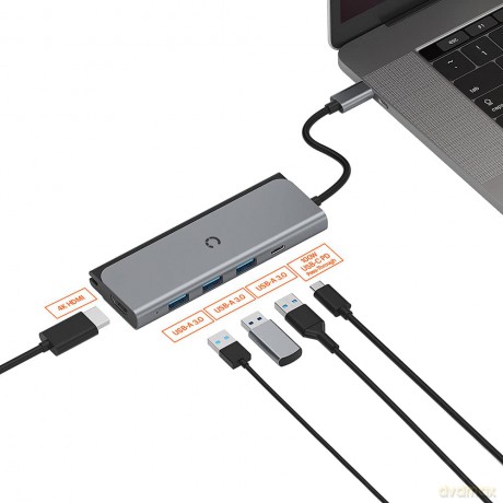 Unite Travelmate 5in1 Usb-C Hub
