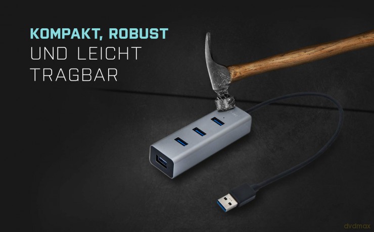 Usb 3.0 Metal 4port+Out Power Adapt