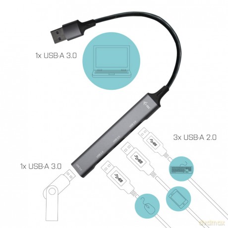 Usb 3.0 Metalhub 1xusb3.0+3x Usb2.0