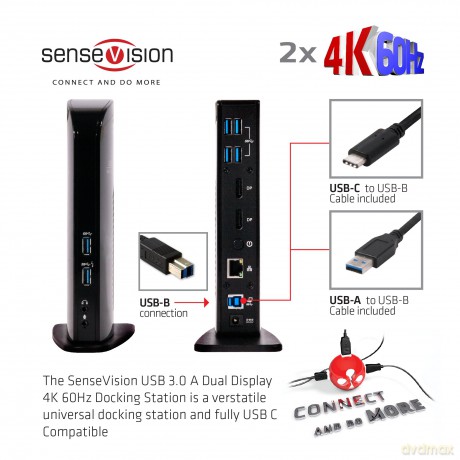Usb 3.1 Dual Display Docking Stat.