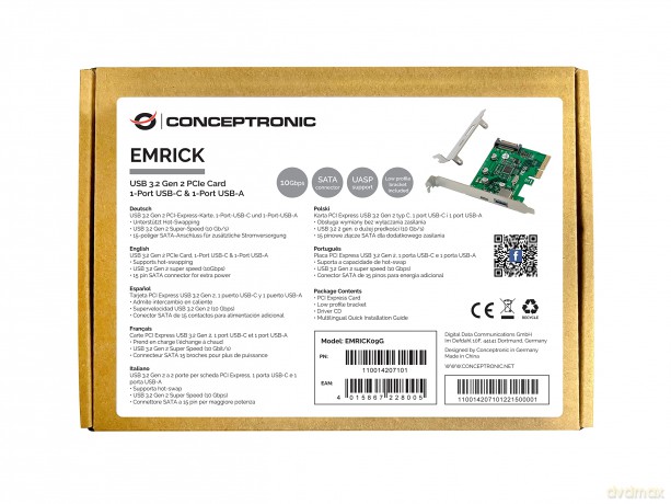 Usb 3.2 Gen 2 Pcie Card, 1-Port Usb