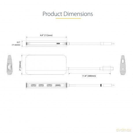 Usb C Multiport Adapter 4k 60hz Hdmi Pd