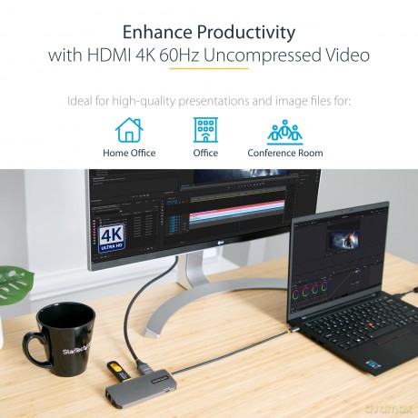 Usb C Multiport Adapter 4k 60hz Hdmi Pd