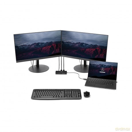 Usb To Dual Displayport Mini Dock - 4k