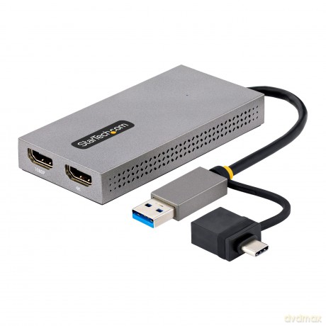 Usb To Dual Hdmi Adapter 4k30hz 1080p