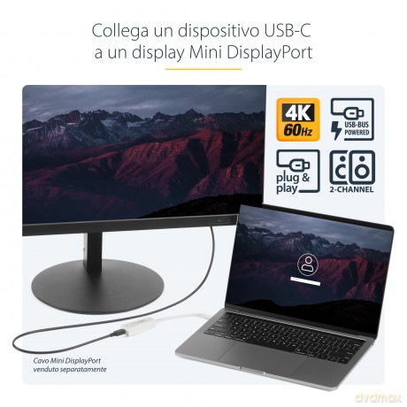 Usb Type Cabl To Mini Displayport - 4k 60hz