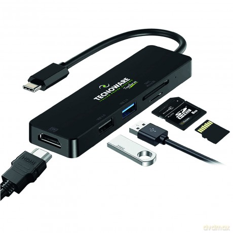 Usb Type-C Hub 5 In 1 Adapter