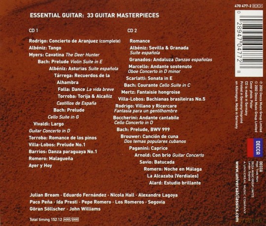Various: Essential Guitar 33 Masterpieces [CD]