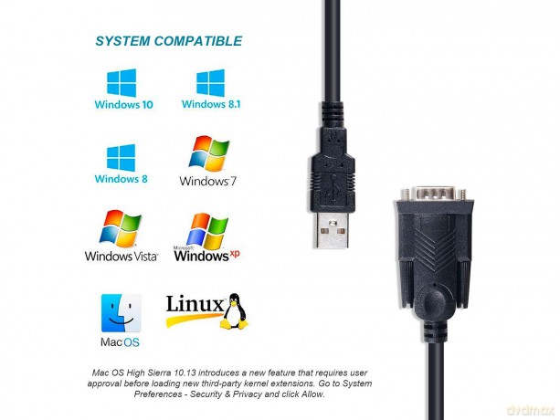 Usb-A To Serial(Db9)Cable M/M1.5m91