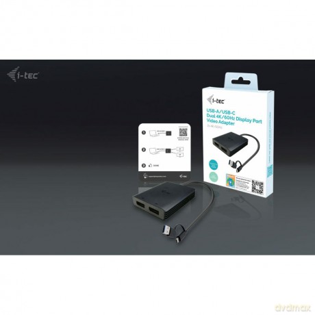 Usb-A/Usb-C Dual 4k Dp Video Adapt.