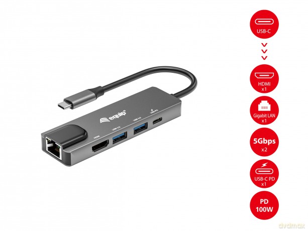 Usb-C 5 In1 Multifunction Adapter