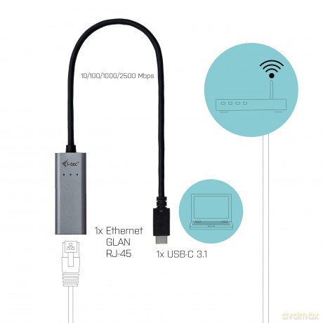 Usb-C Metal 2.5gbps Ethernet Adapt